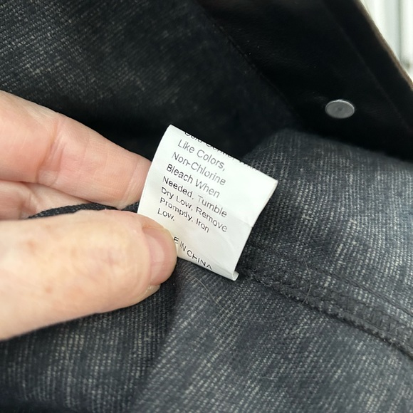 SHEIN leather- like black jacket/ shacket - Picture 14 of 15